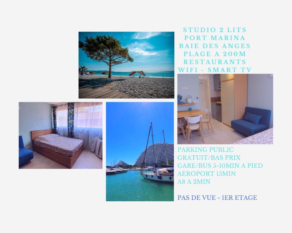 Studio confort, plages proche, wifi, 2 lits - FAME MARINA BAIE DES ANGES Villeneuve-Loubet Extérieur photo